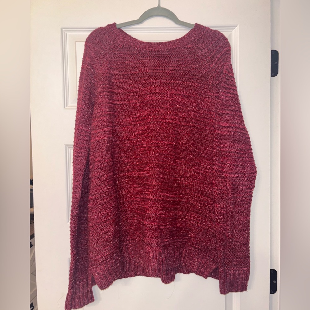 Colorful Thread Maroon Sweater - Picture 5 of 8